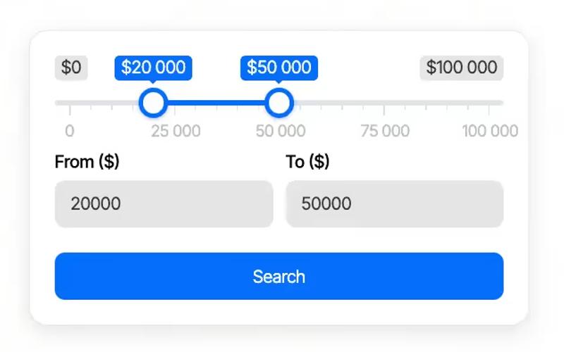 Price Range Picker