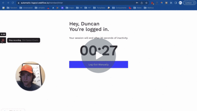 #16 - Fin de la session après X minutes d'inactivité