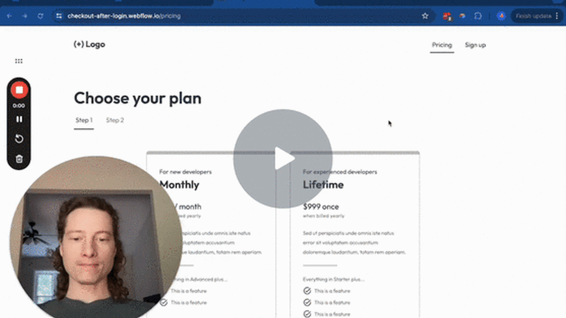 #105 - Vérification après la connexion