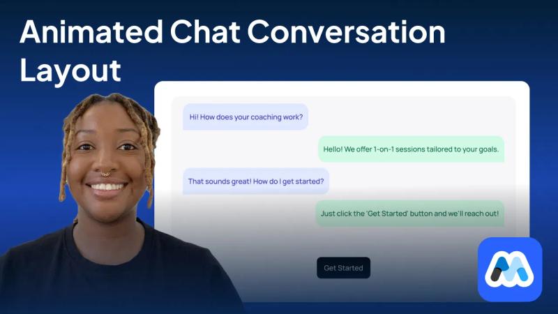#164 - Animated Chat Conversation Layout