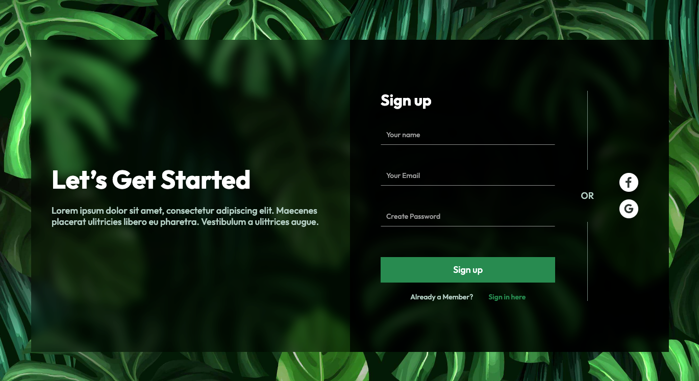 Webflow Signup Form