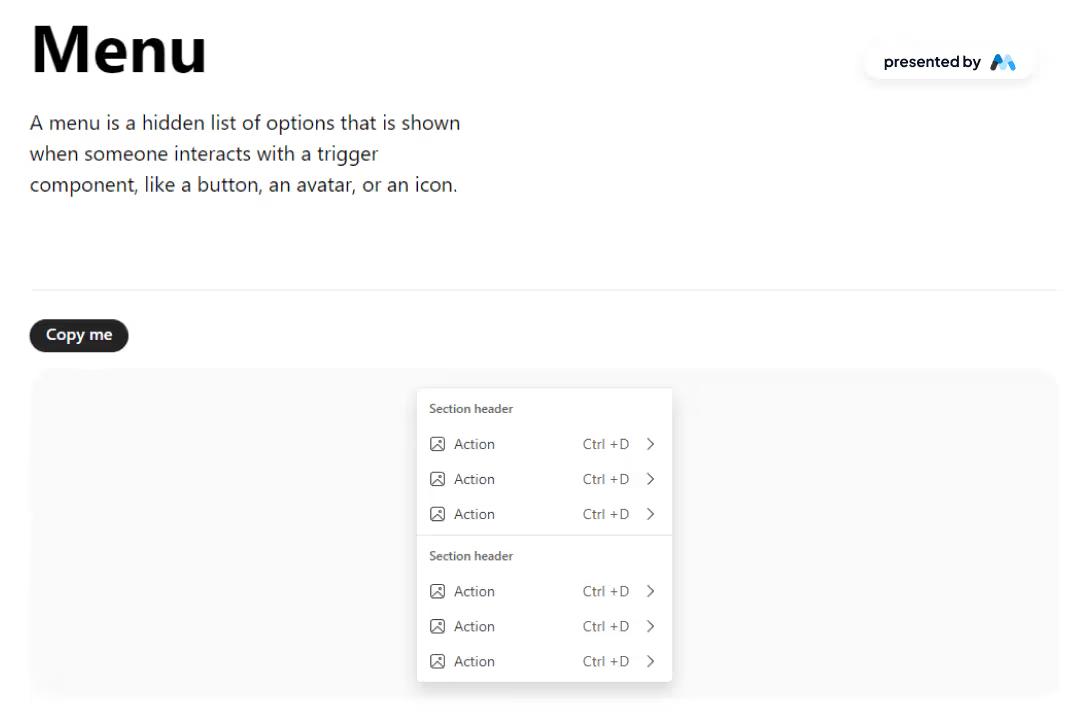 Microsoft Fluent Menu