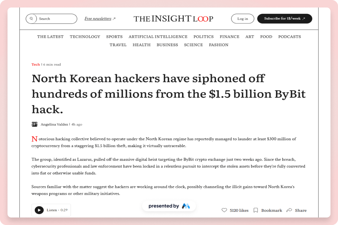 Insight Loop UI Kit Blog Page