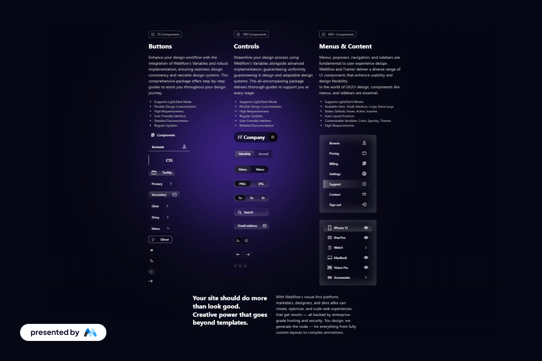 Purple-themed Elements