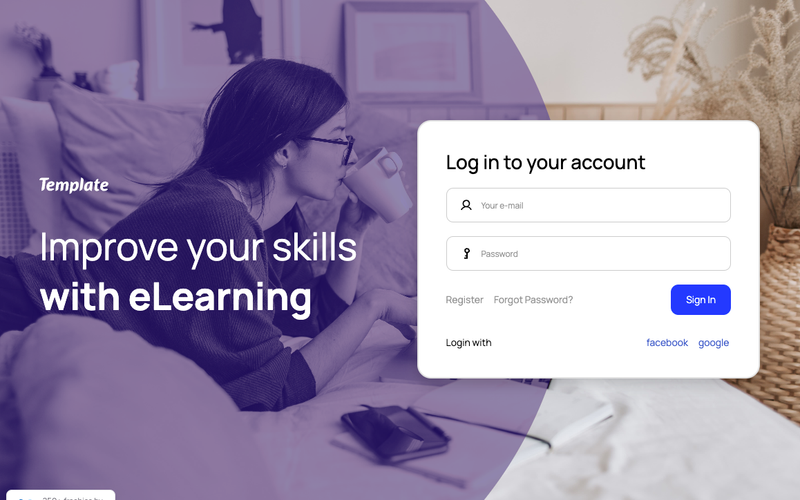 ELearning Sign Up Form