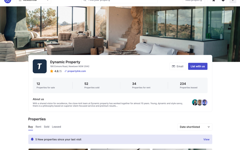 Real Estate Dashboard