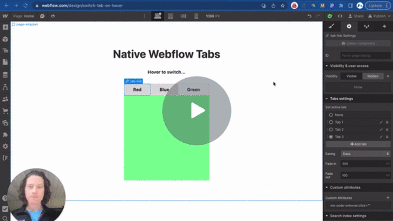 #79 - Déclencher le clic au survol
