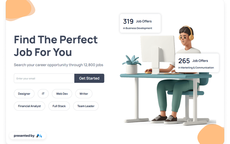 AeroKit UI Hero01 Split Screen