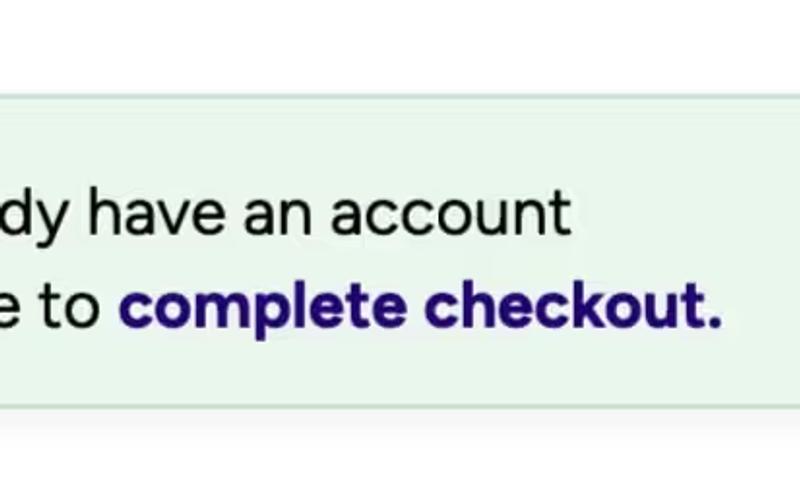 Complete Checkout Message