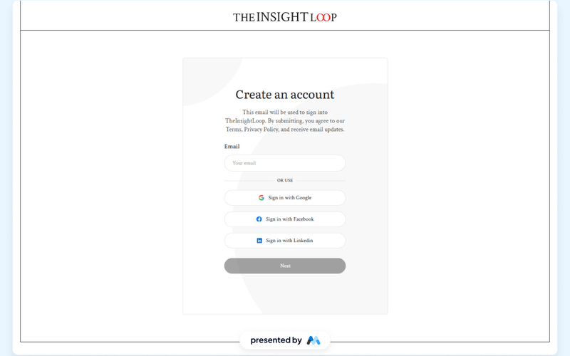 Insight Loop UI Kit Signup Multistep
