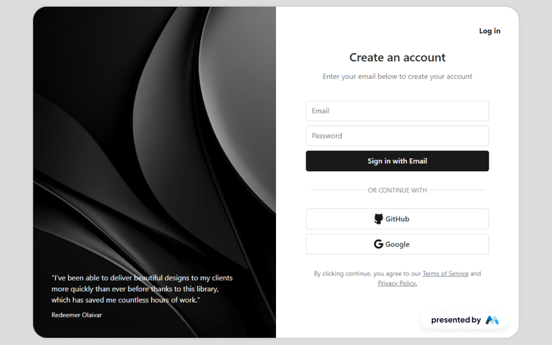 Black&White Login