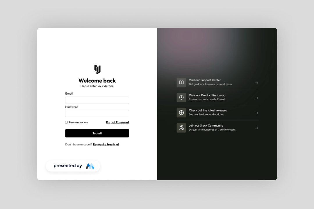 Glossy Login