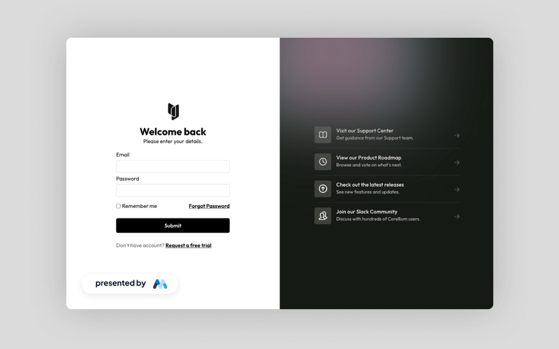 Glossy Login