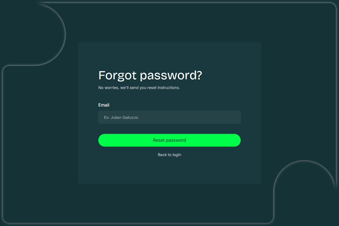 Invest Forgot Password