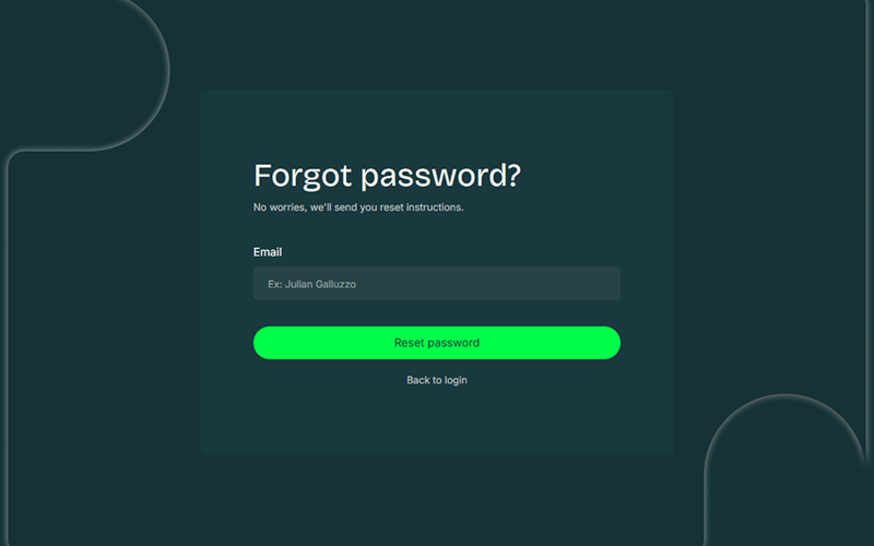 Invest Forgot Password