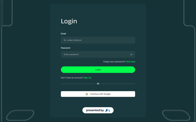 Invest UI Login
