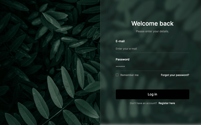 Free Glassmorphism Login Page