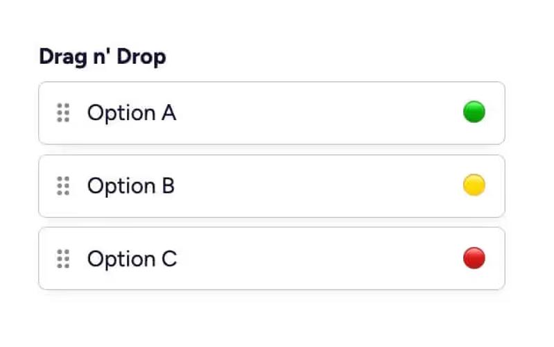 Drag and Drop Input