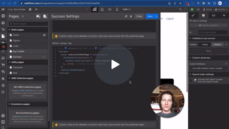 #52 - Redirection de page retardée