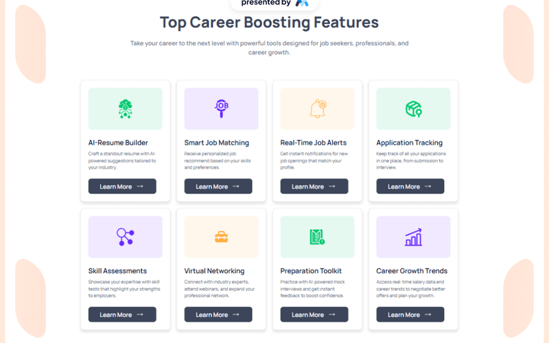 AeroKit UI Feature08 Grid Card