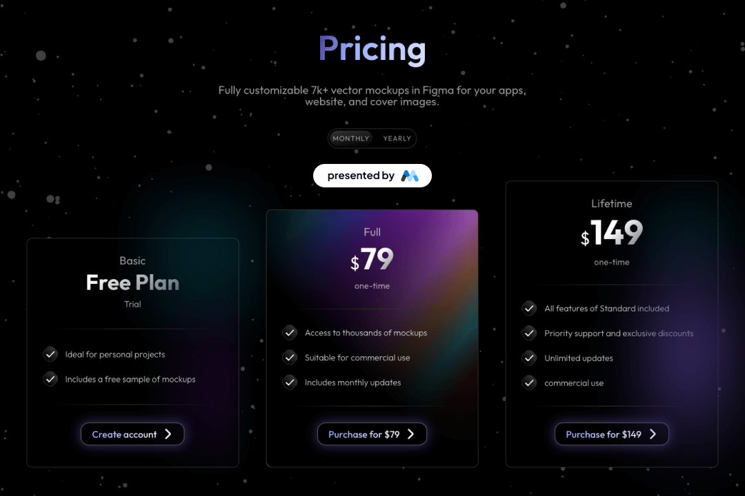 Dark Gradient Pricing