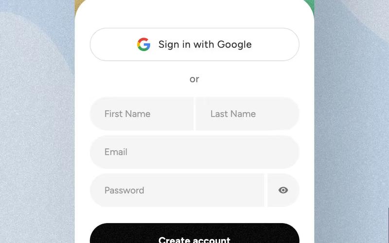 Mobile First Sign Up