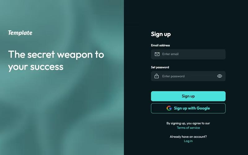 Free Sign Up Form + Google Sign On