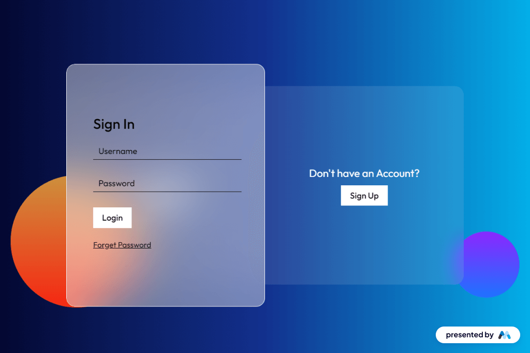 Gradient Tab Login