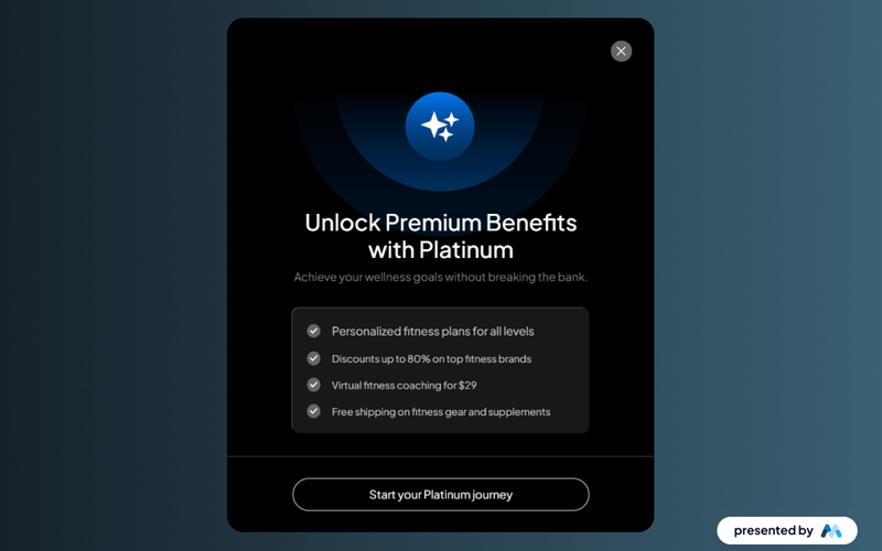 Unlock Benefits Modal
