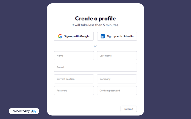 Create Profile