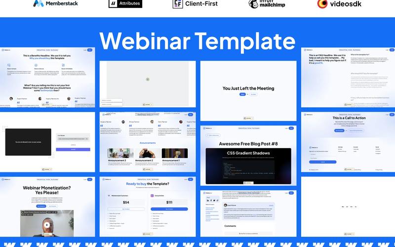 Plantilla de seminario web