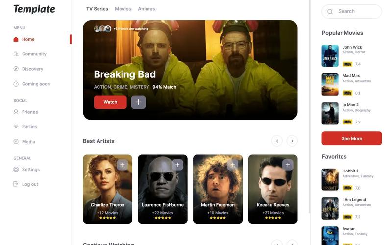 Entertainment Dashboard