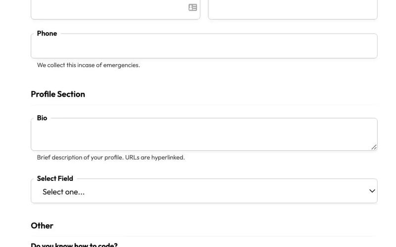Profile Form 11