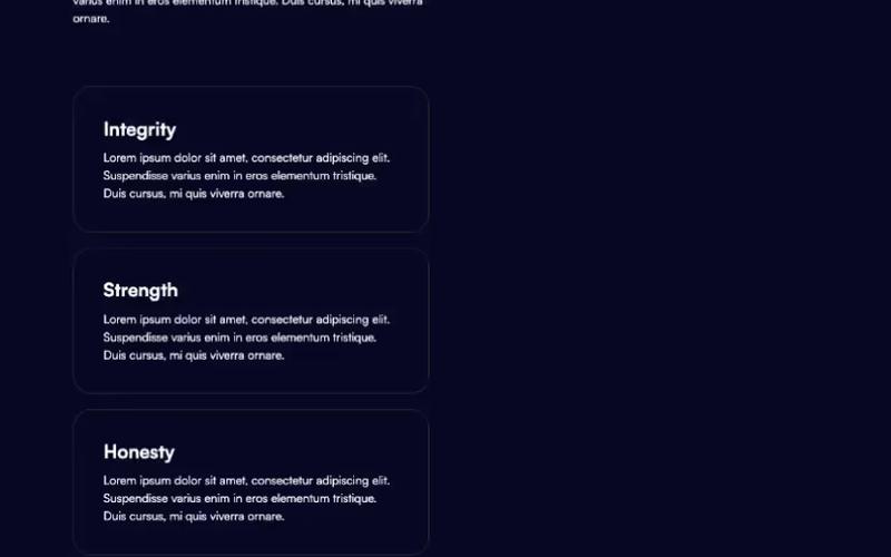 Business Home Page Template