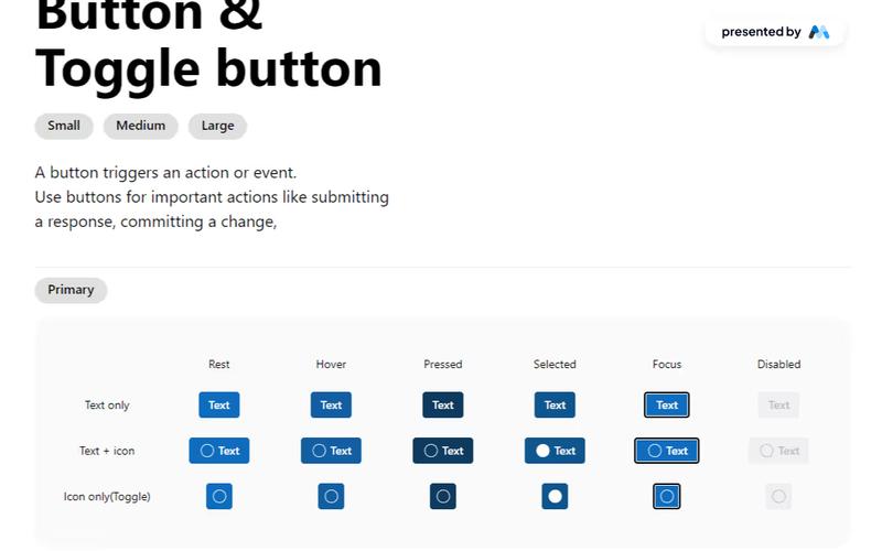 Microsoft Button Component