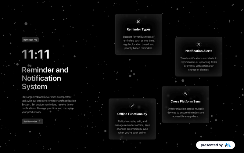 Dark Dynamic Reminder