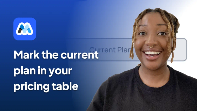 #187 - Change the button in a pricing table to "current plan"