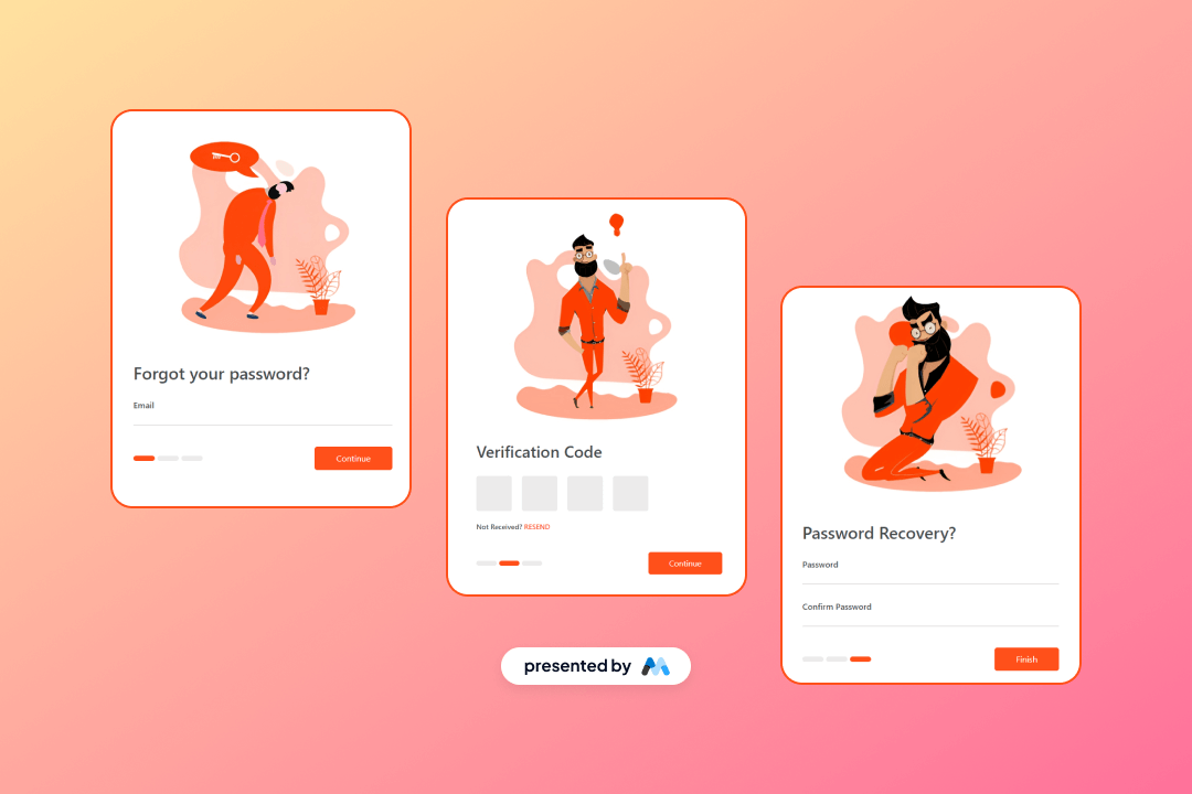 Modern Password Reset UI