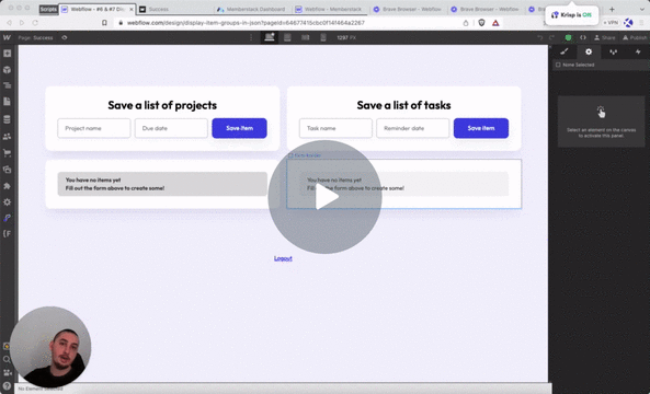 #6 - Créer des groupes d'éléments à partir du JSON des membres