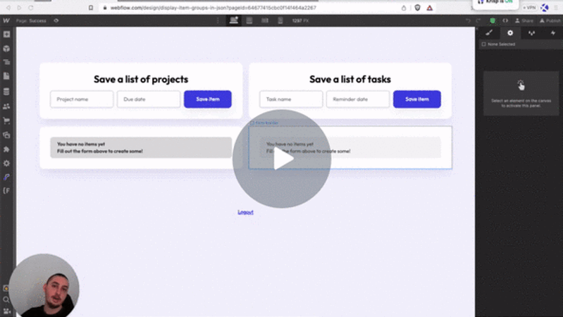 #6 - Créer des groupes d'éléments à partir du JSON des membres