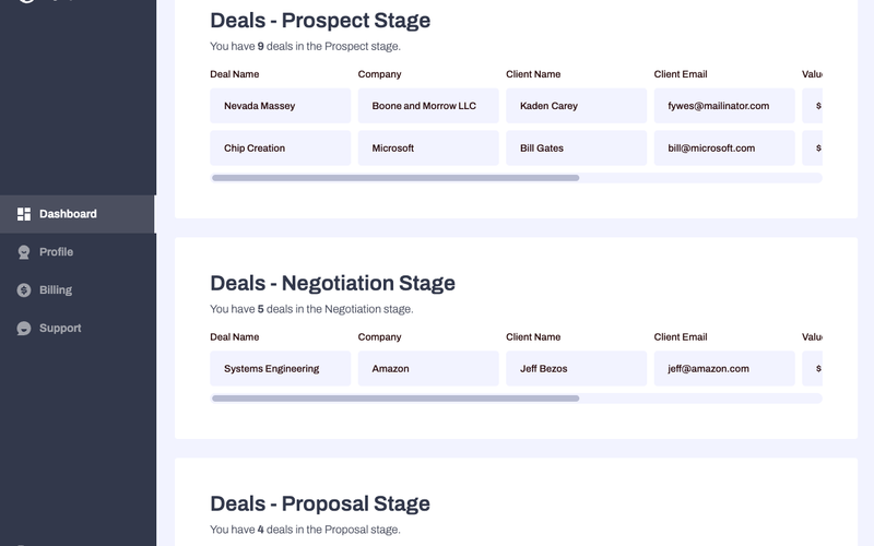 CRM App Template