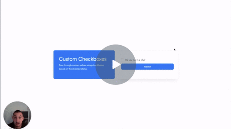 #81 - Valeurs personnalisées des cases à cocher