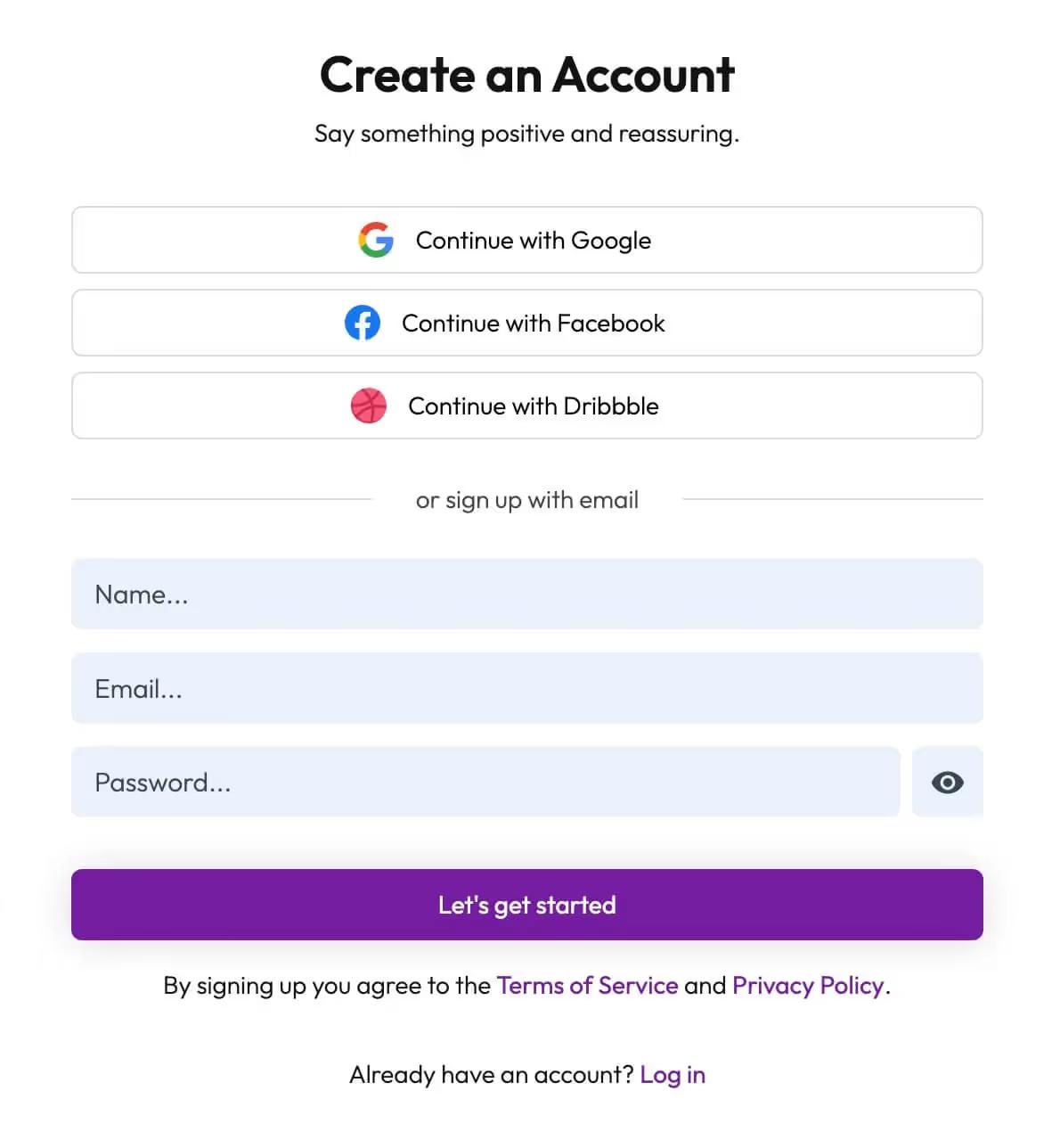 Downloads Signup Form