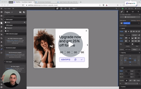 #9 - Compte à rebours réel, basé sur l'utilisateur