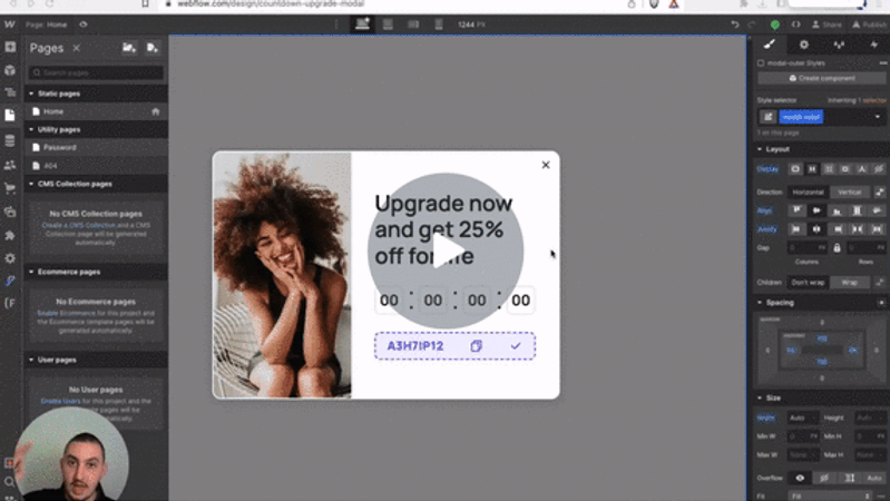 #9 - Compte à rebours réel, basé sur l'utilisateur