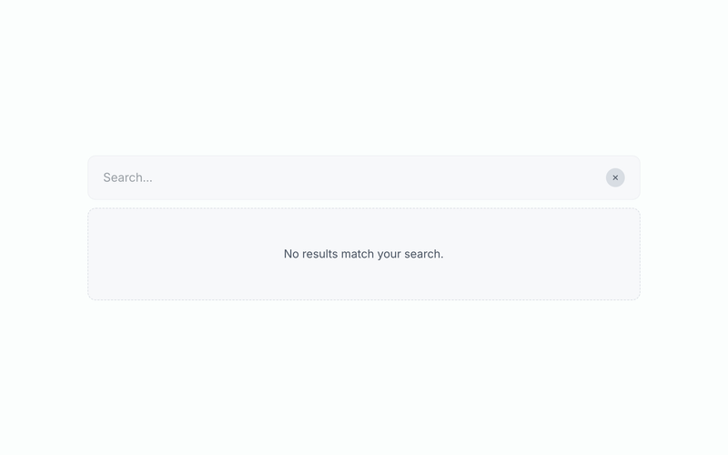 Search Inputs (Data Tables)