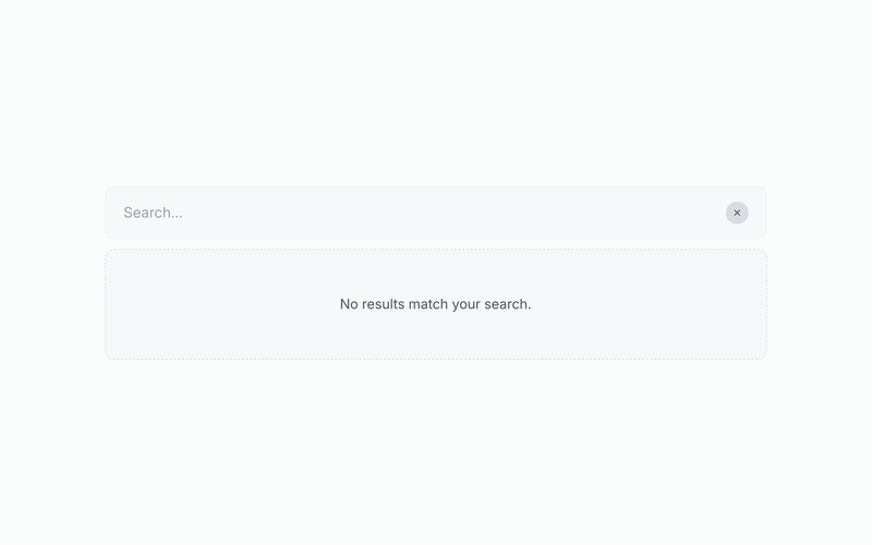 Search Inputs (Data Tables)
