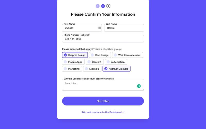 Startup Onboarding Form