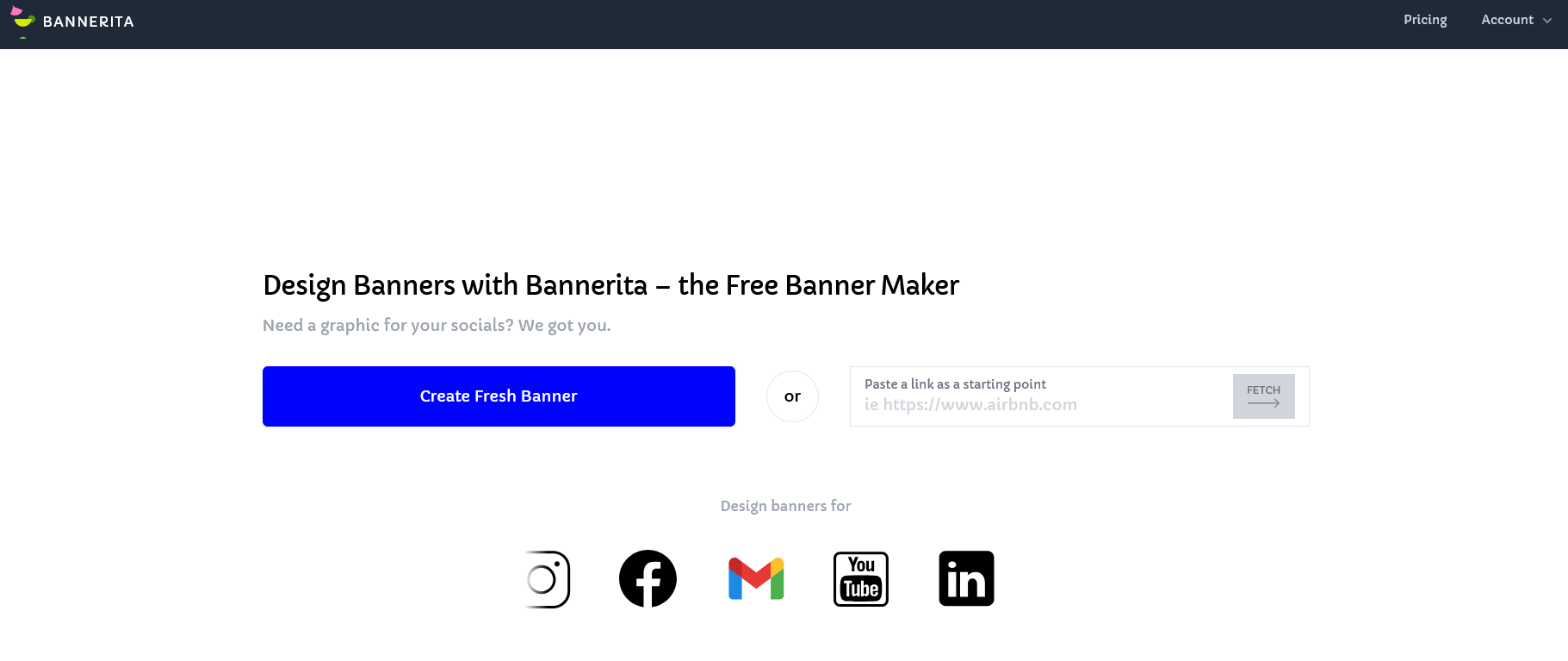 Bannerita - the Free Banner Maker