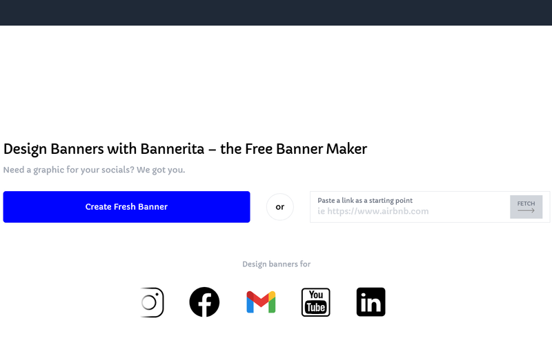 Bannerita - the Free Banner Maker